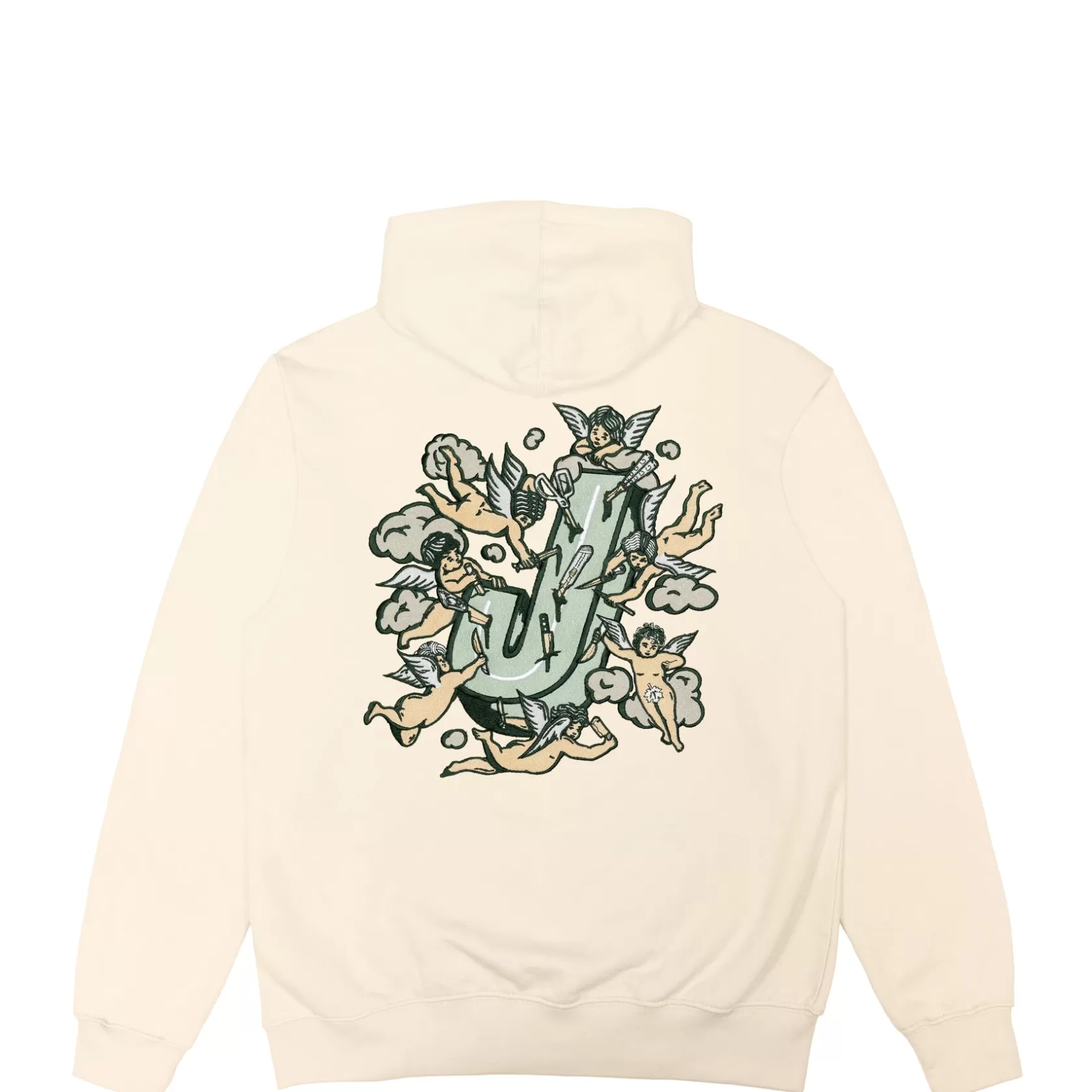 New ANGELS ZIPPED HOODIE - BEIGE Sweats