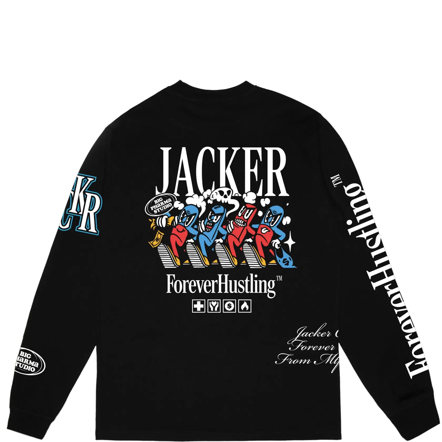 New BIG PHARMA LONG SLEEVES - BLACK Long Sleeves | T-shirts