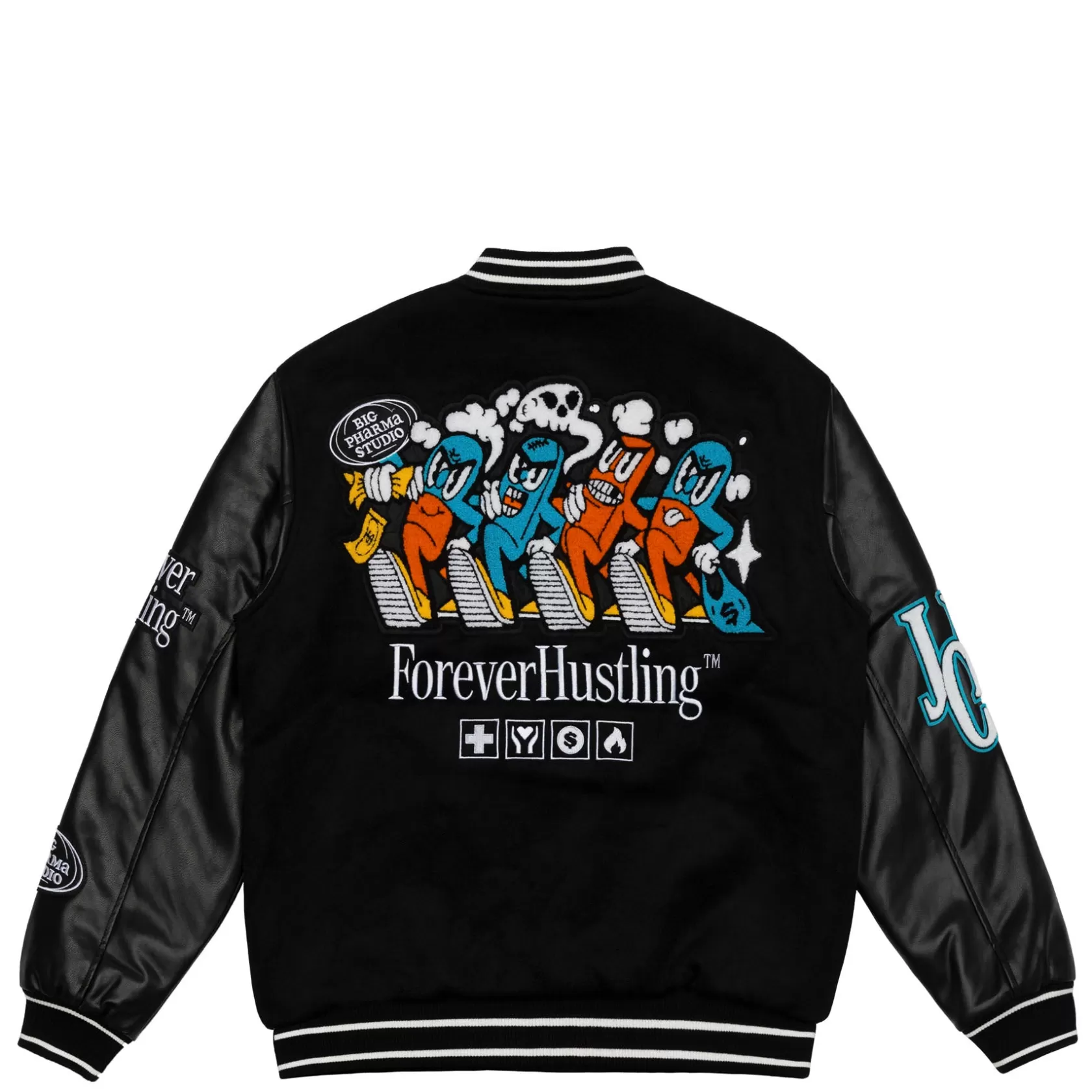 Online BIG PHARMA VARSITY JACKET - BLACK Vestes