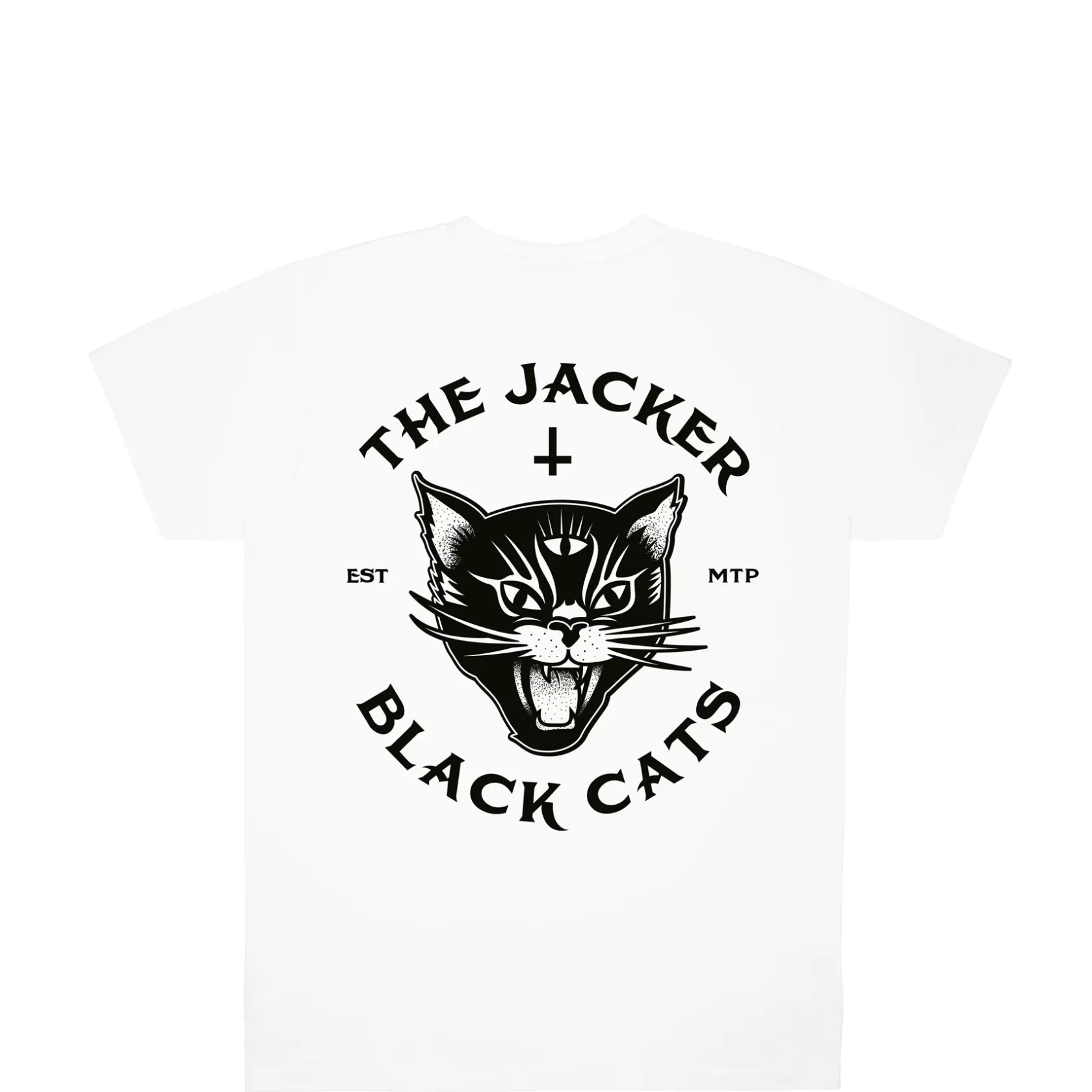 Cheap BLACK CATS - T-SHIRT - WHITE T-shirts