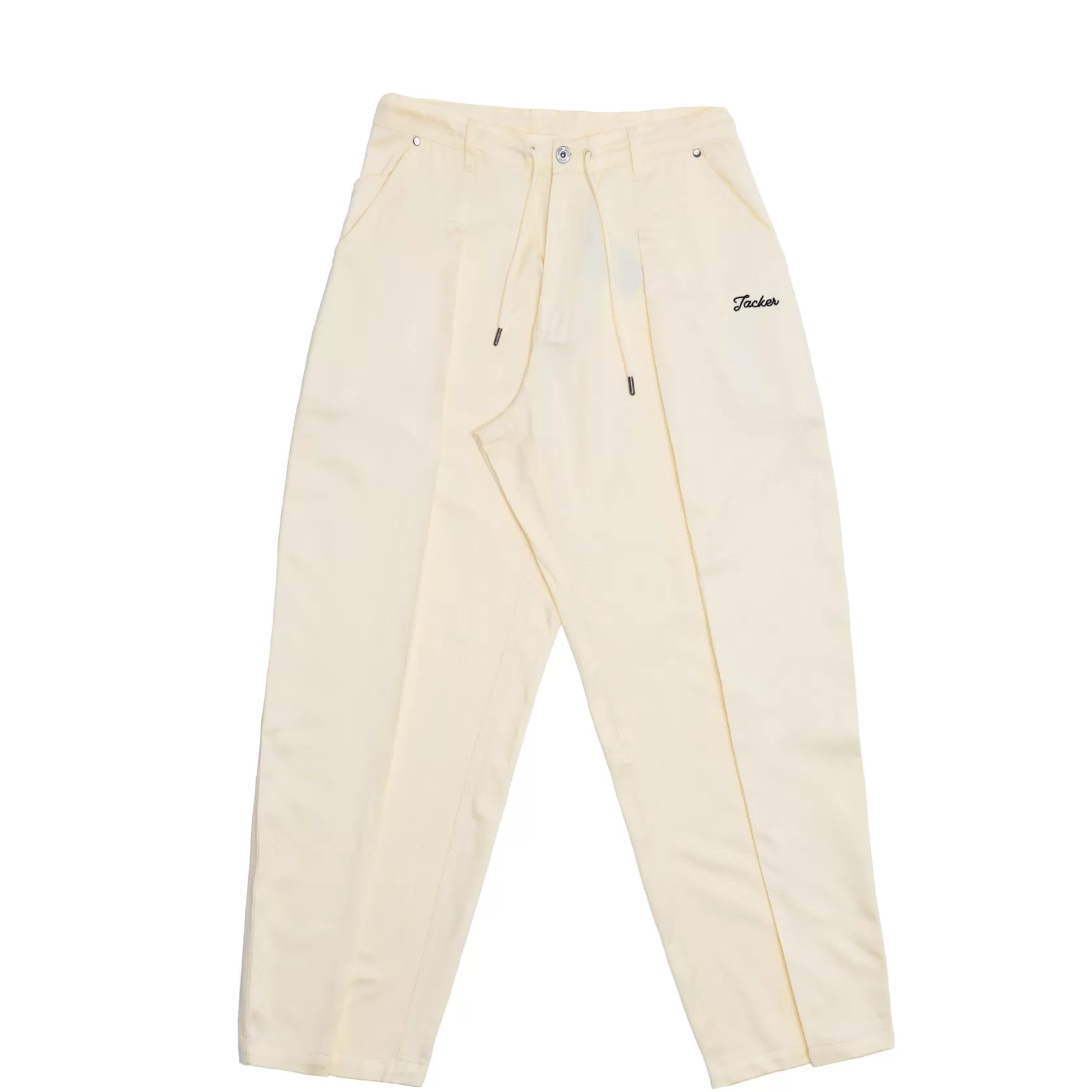 Best Sale CLIP BAGGY PANT - WHITE Pantalons & Shorts