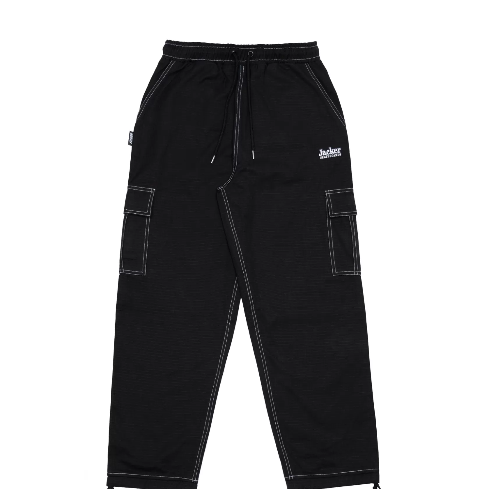 Best Sale CONTRAST CARGO PANT - BLACK Pantalons & Shorts