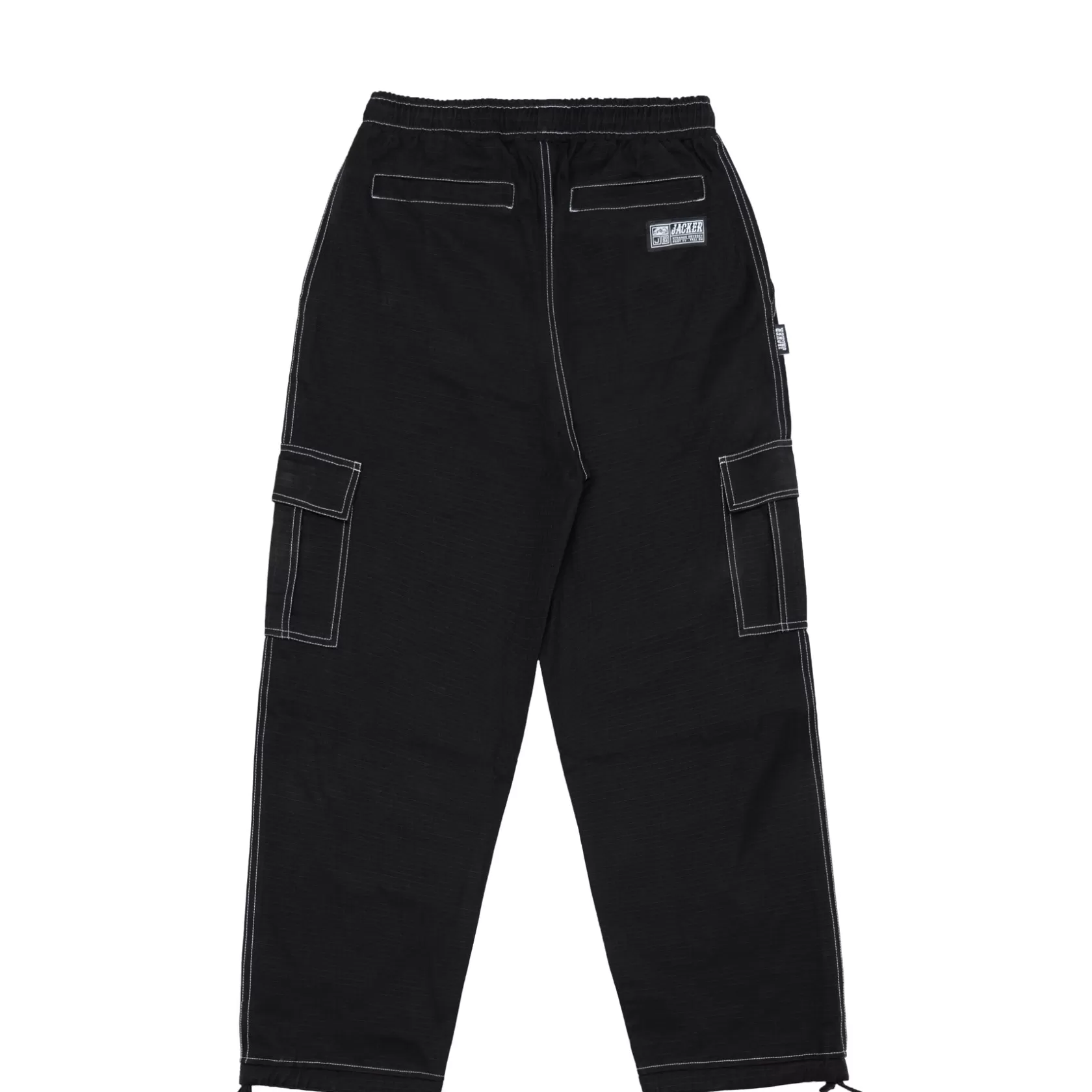 Best Sale CONTRAST CARGO PANT - BLACK Pantalons & Shorts