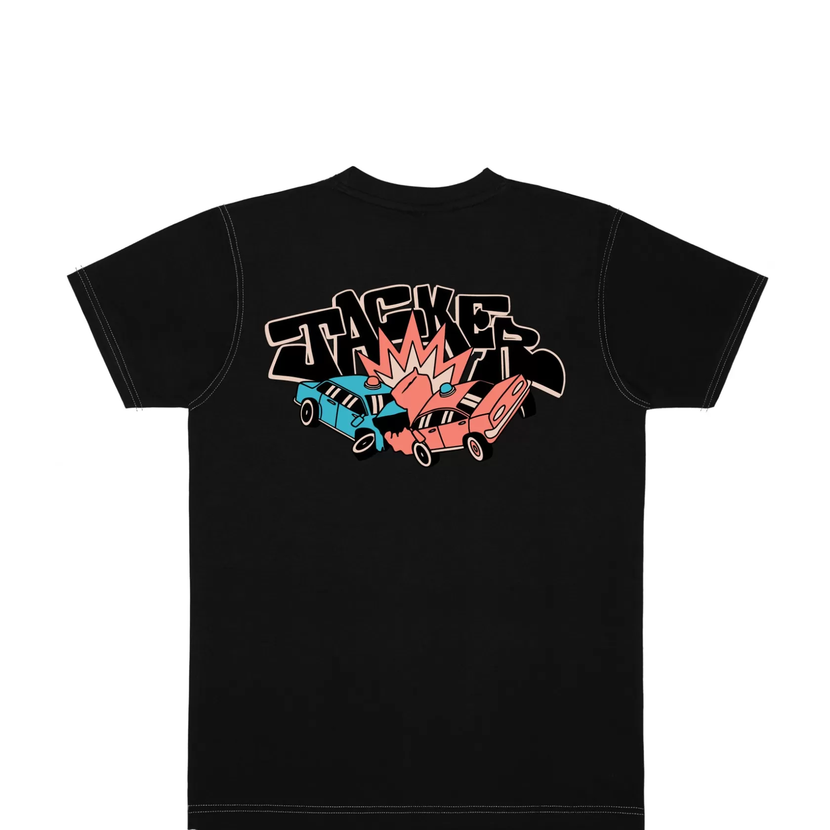 Store CRASH CAR T-SHIRT - BLACK T-shirts