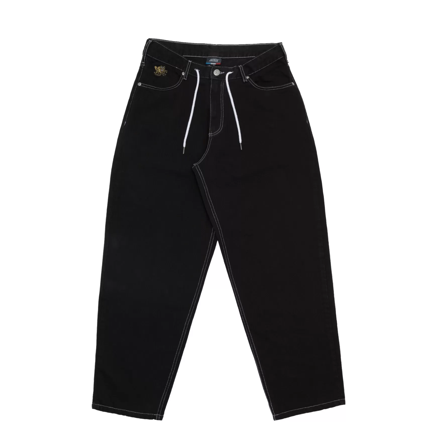 Clearance DISTILLERY BAGGY DENIM PANT - BLACK Pantalons & Shorts