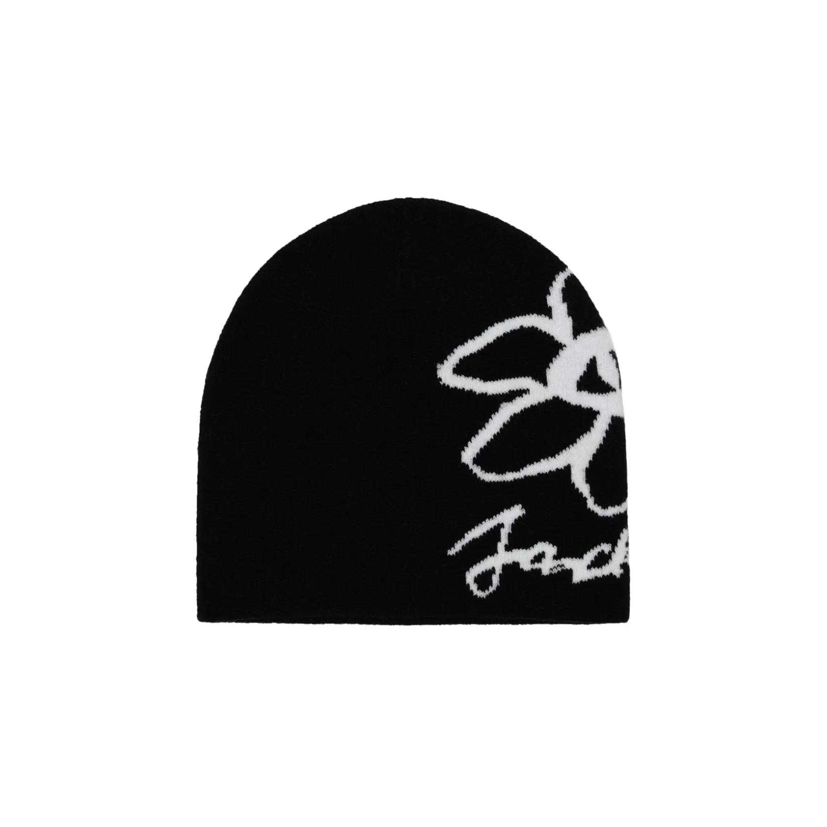 Discount FLOWER VISION BEANIE - BLACK Headwear