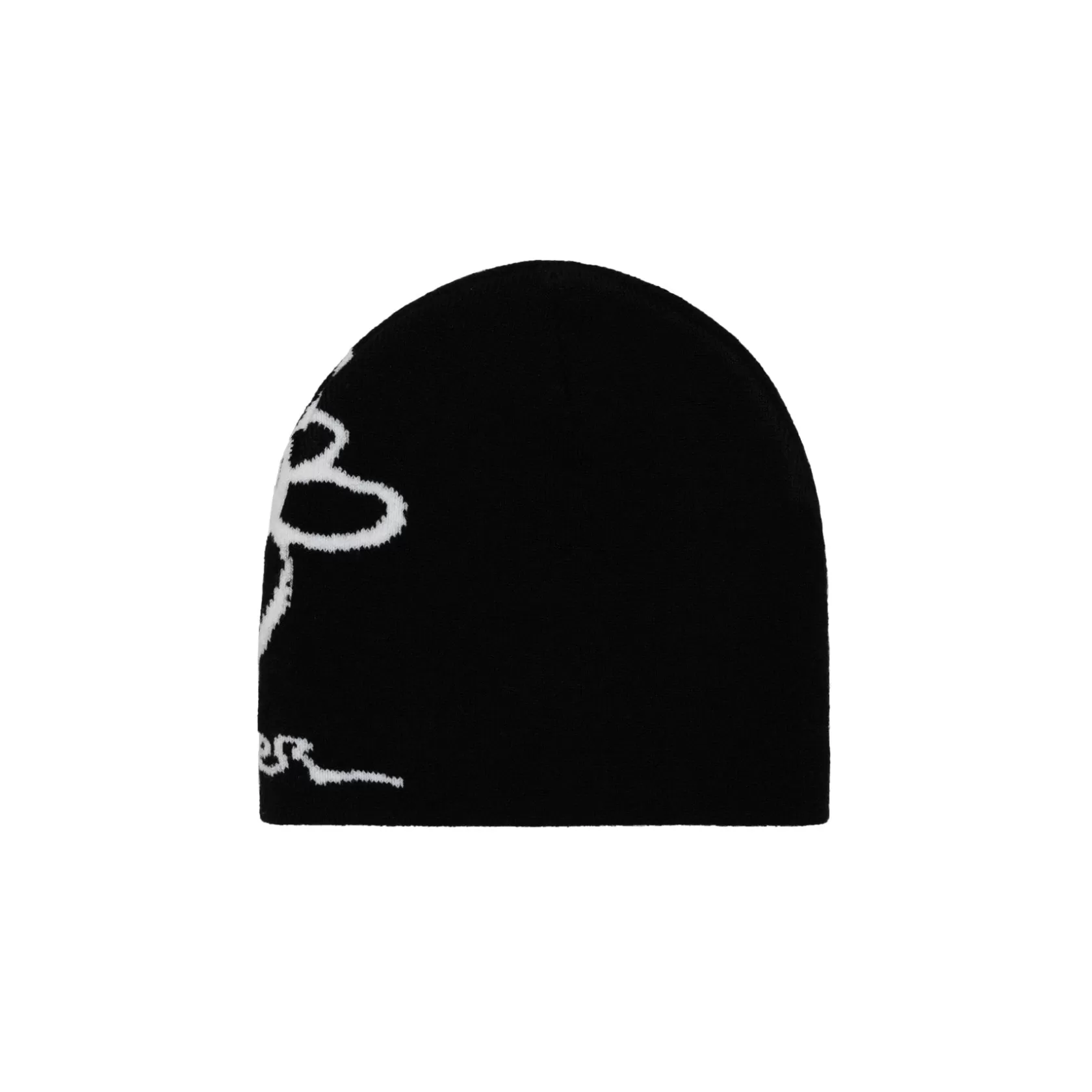 Discount FLOWER VISION BEANIE - BLACK Headwear