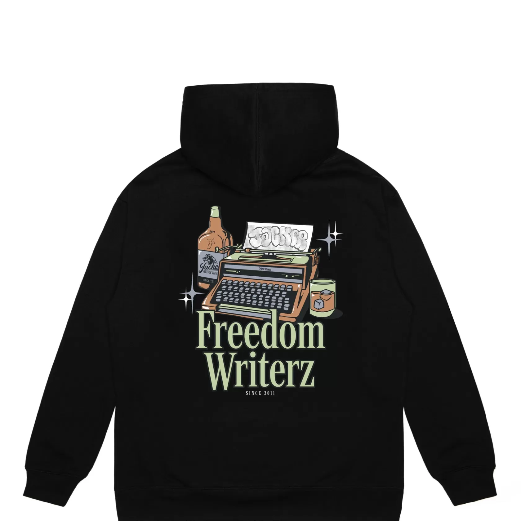 Fashion FREEDOM WRITERZ HOODIE - BLACK Sweats