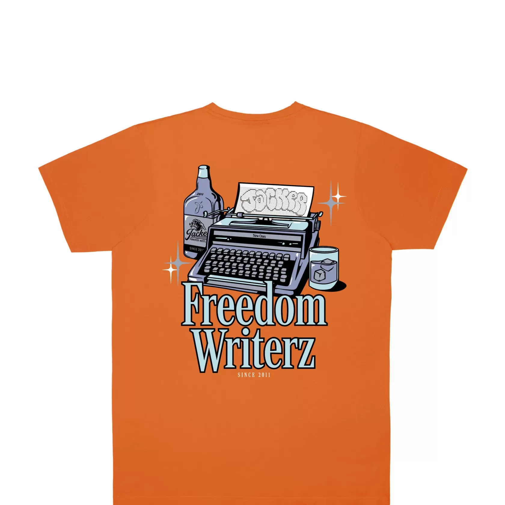 Outlet FREEDOM WRITERZ T-SHIRT - ORANGE T-shirts