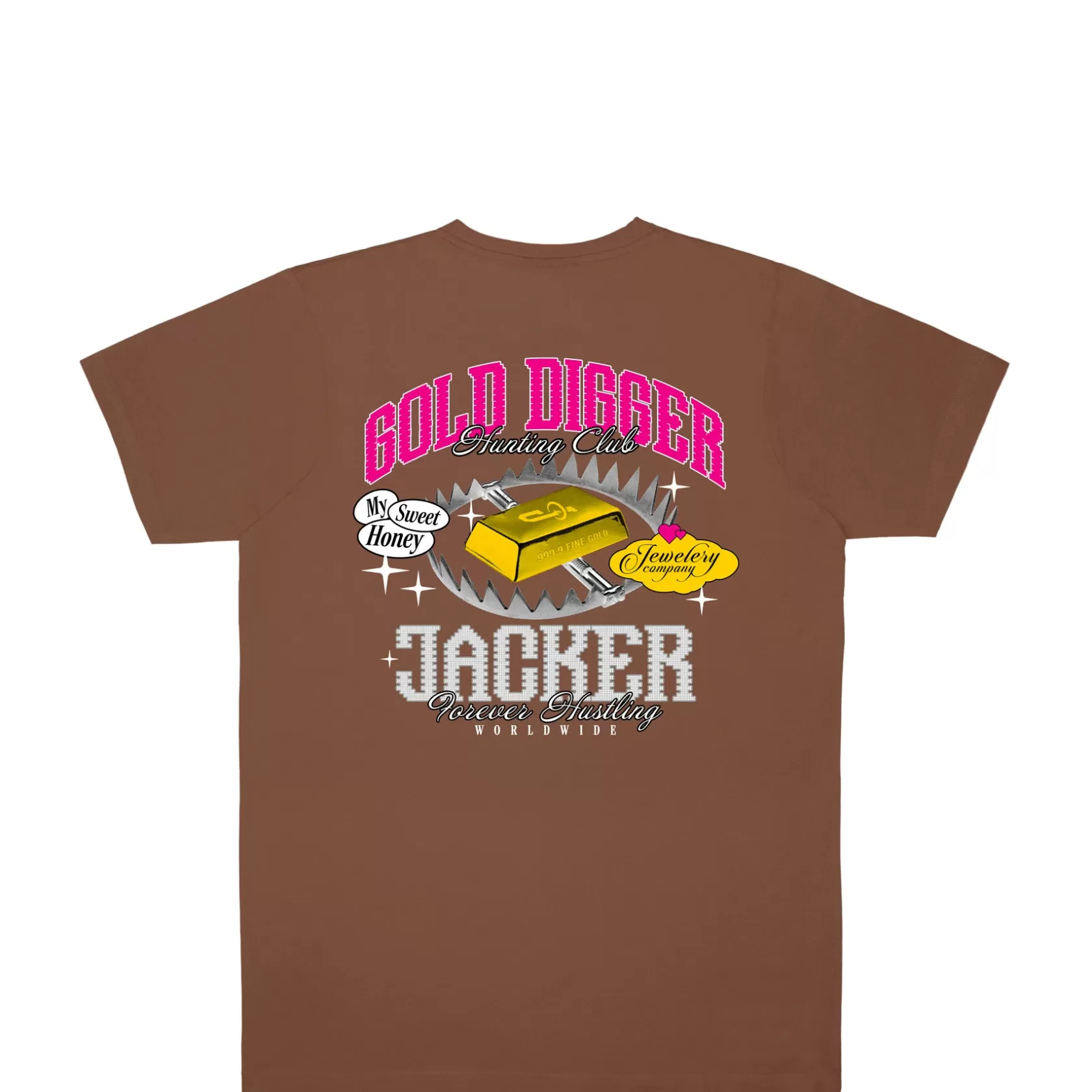 Cheap GOLD DIGGER T-SHIRT - BROWN T-shirts