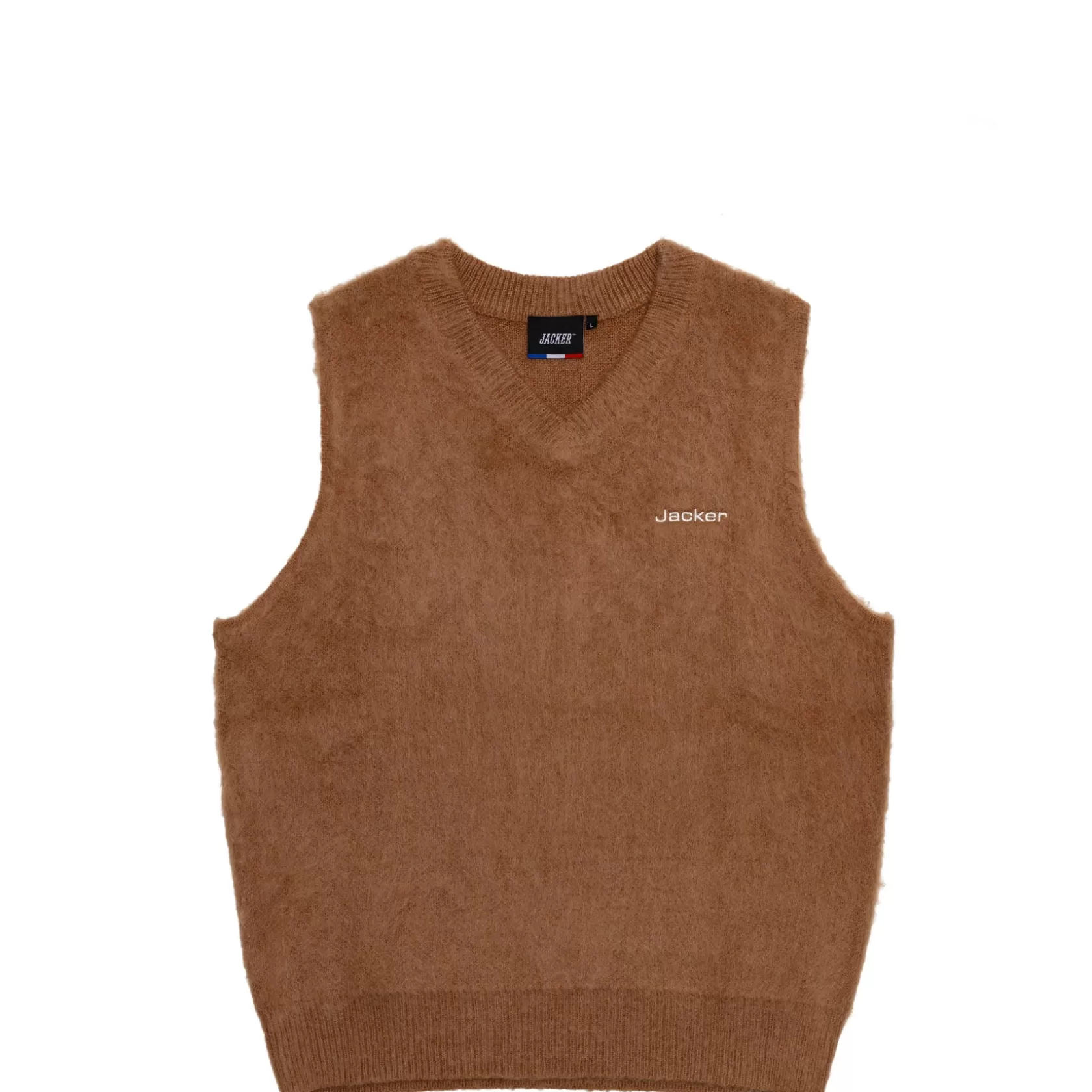 Fashion GRAND PA SLEEVELESS MOHAIR - BROWN Knit