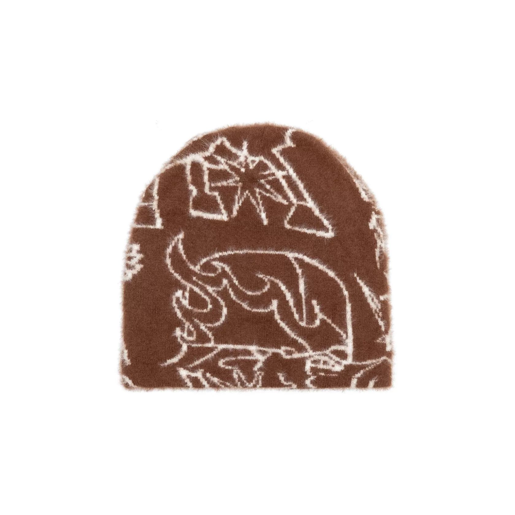 Sale HORSICA HAIRY BEANIE - BROWN Headwear