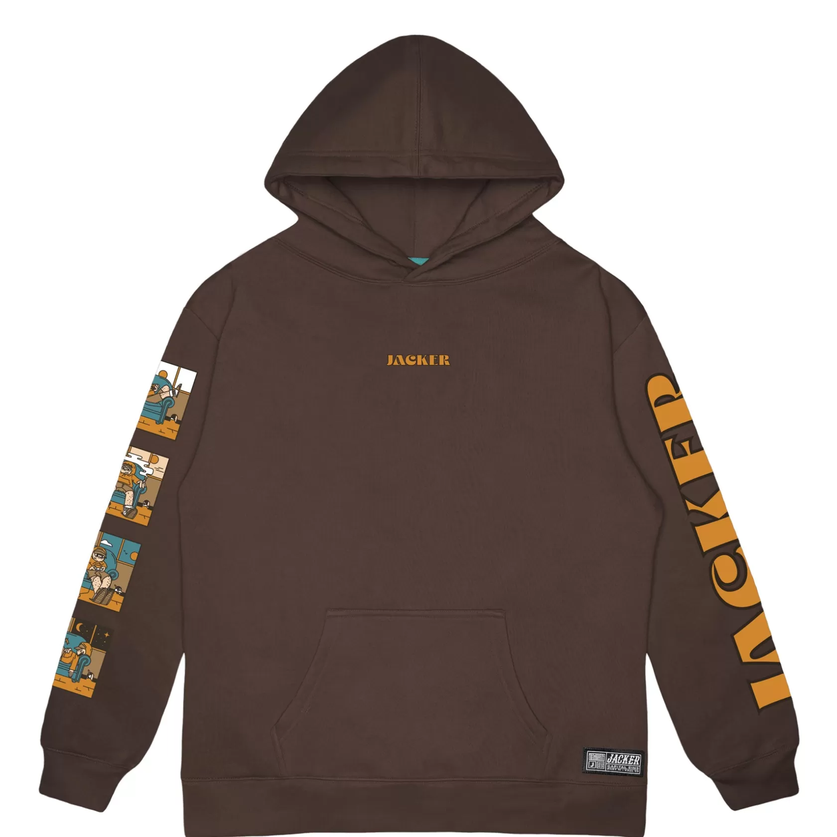 New LAZY - HOODIE - BROWN Sweats