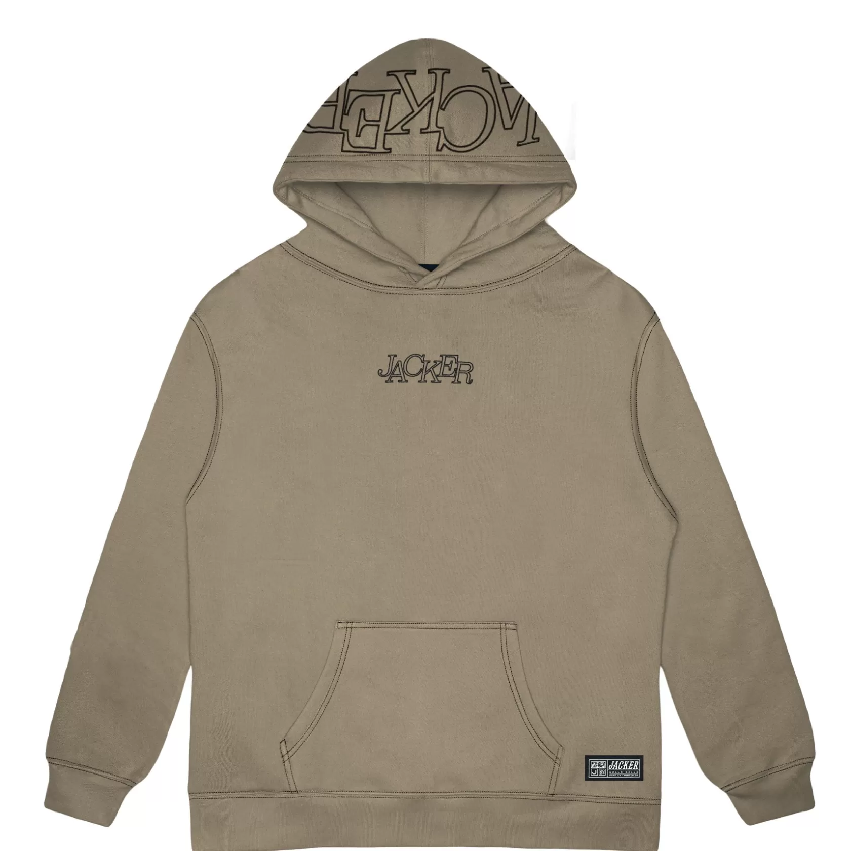 Cheap SELECT CONTRAST HOODIE - BEIGE Sweats