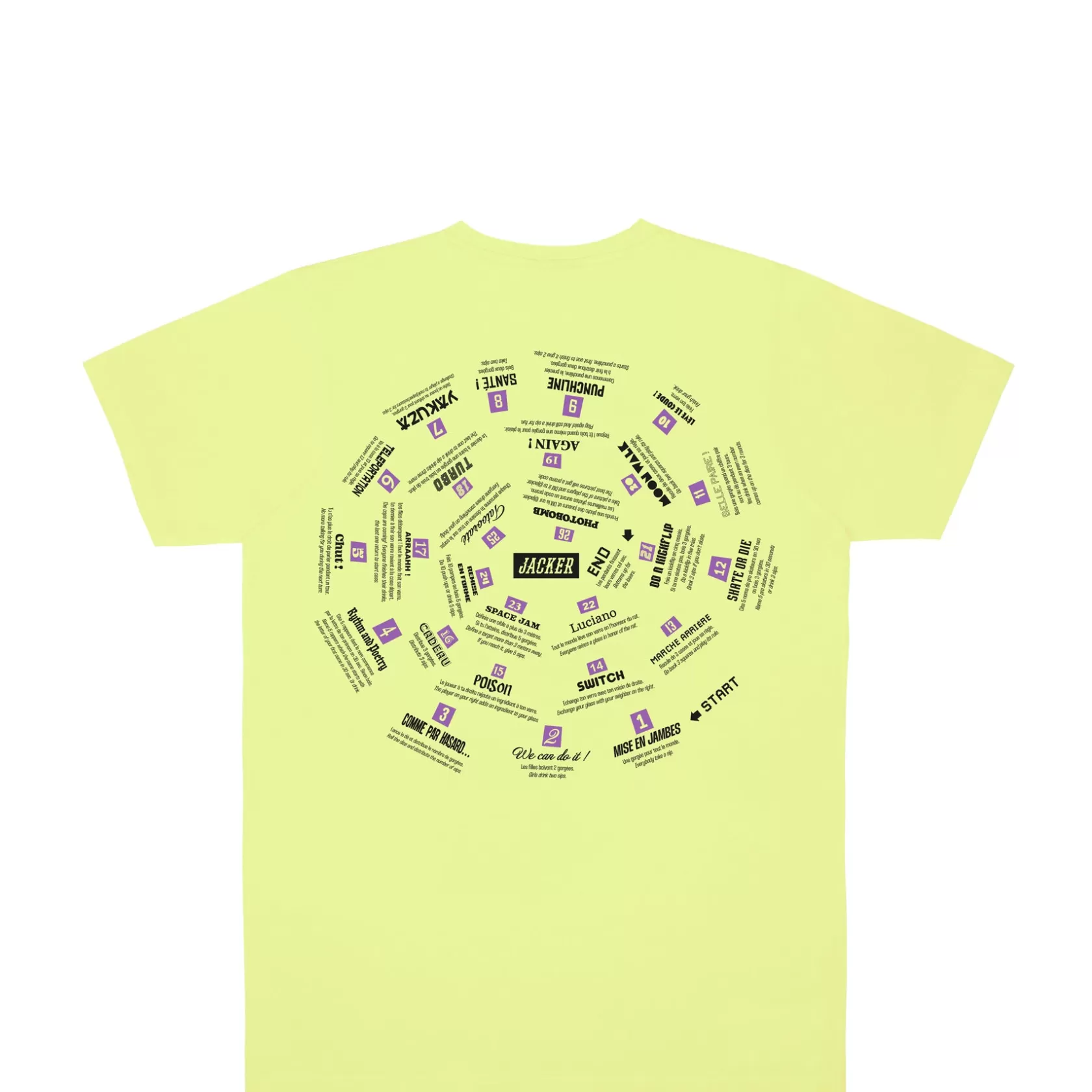 Fashion SPIRAL GAME - T-SHIRT - LEMON GREEN T-shirts