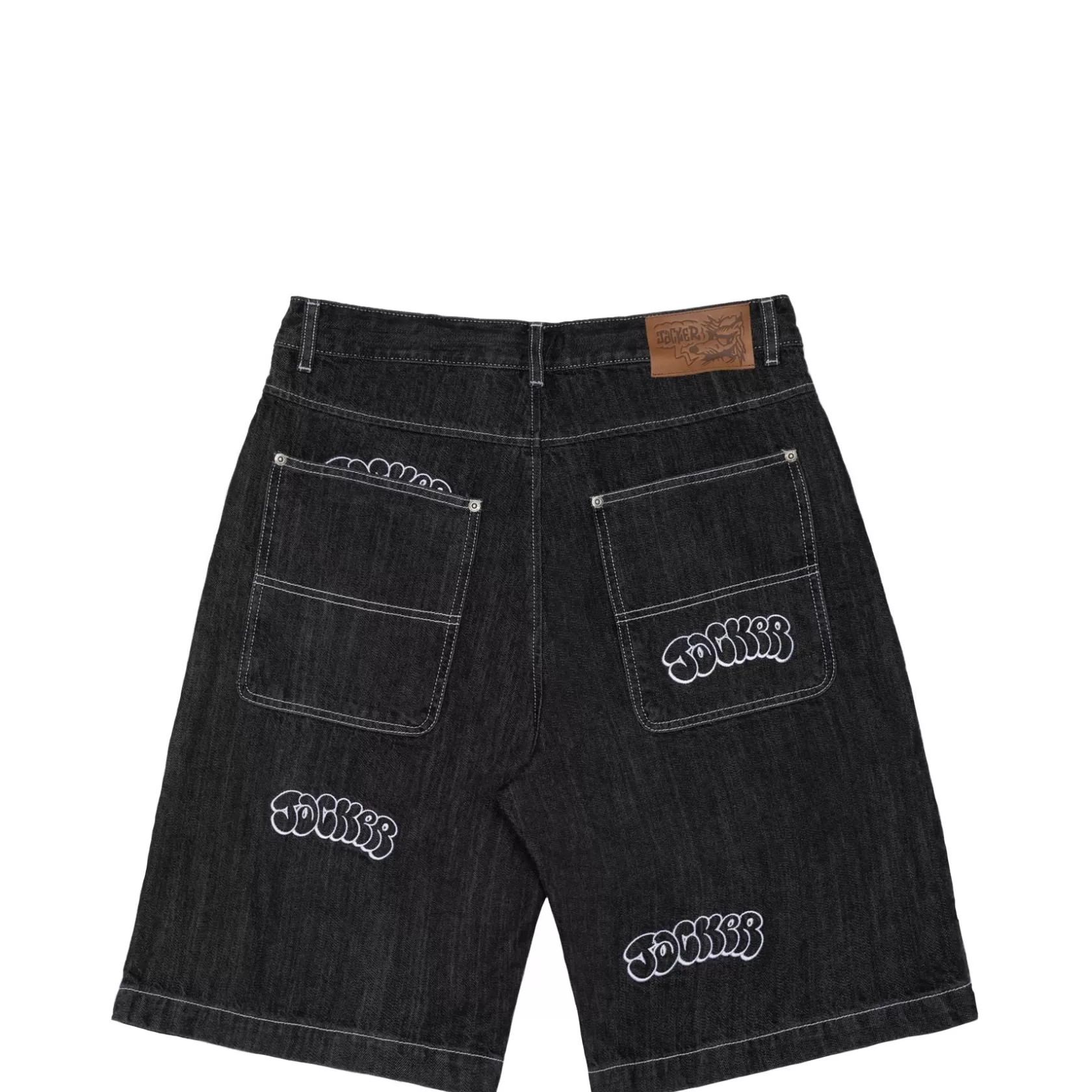 Store THROW UP DENIM BAGGY SHORT - BLACK Pantalons & Shorts | Denim